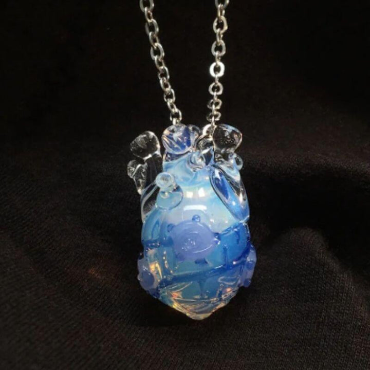 【限定販売】海妖の心臓ガラスネックレス - LUMIYUMI