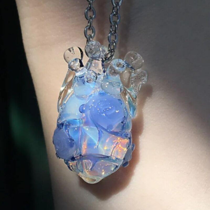 【限定販売】海妖の心臓ガラスネックレス - LUMIYUMI